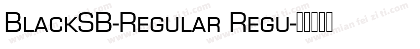 BlackSB-Regular Regu字体转换